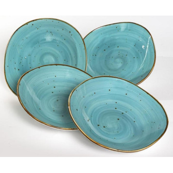 206-55003 Тарелка глубокая 750мл 'Хорека' бирюза-3
