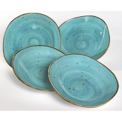 206-55003 Тарелка глубокая 750мл 'Хорека' бирюза-3