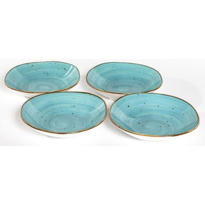 206-55003 Тарелка глубокая 750мл 'Хорека' бирюза-4