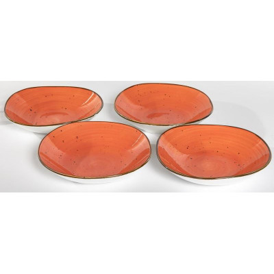 206-55014 Тарелка глубокая 750мл 'Хорека' коралл-4