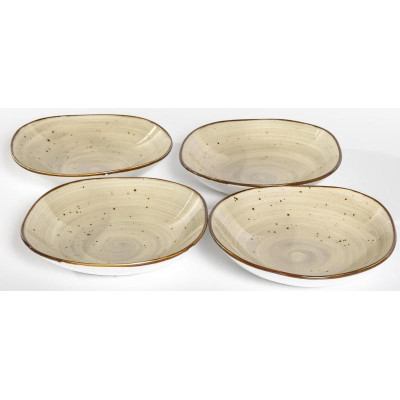 206-55025 Тарелка глубокая 750мл 'Хорека' графит-4