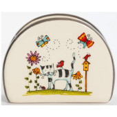 207-07001 Салфетница 'Полосатый кот' 100мм