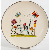 207-07015 Блюдо круглое 'Полосатый кот' 240мм