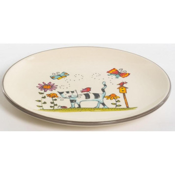 207-07015 Блюдо круглое 'Полосатый кот' 240мм-2
