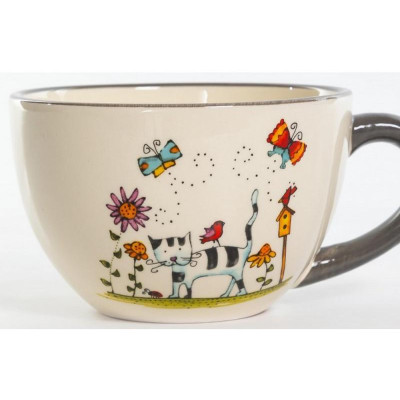 207-07017 Бульонница 'Полосатый кот' 580мл-1