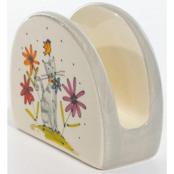 208-07001 Салфетница 'Серый кот' 100мм-2