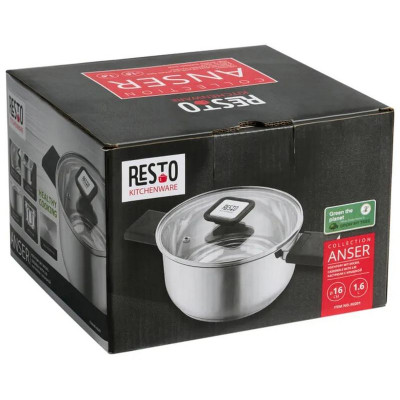 92201 Кастрюля с крышкой RESTO (1.6л) ANSER-10