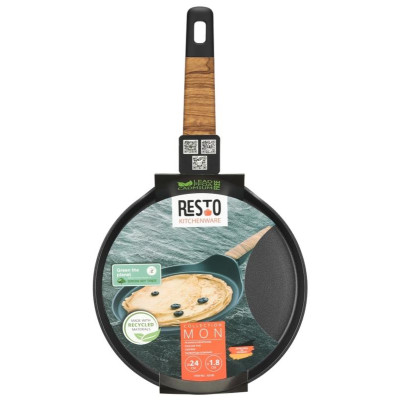 93189 Сковорода блинная RESTO (24х1.7см)-6