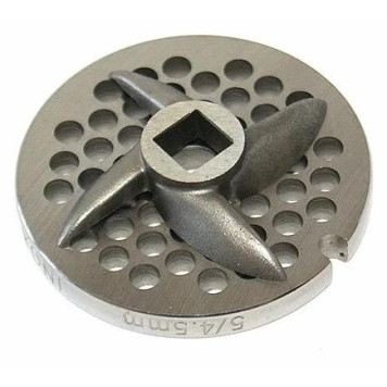 Комплект нож и решетка для мясорубки РОТОР