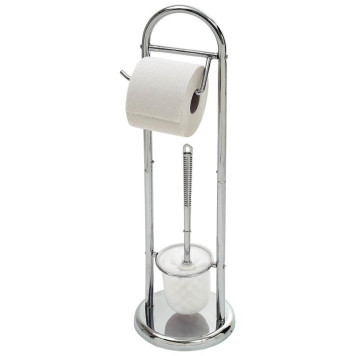 002670 Стойка напольная с держателем для туалетной бумаги и ершиком BO813 'Рыжий кот'