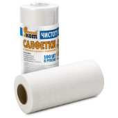 002925 Салфетки из спанлейса в рулоне с перфорацией 'Рыжий кот', 25х30см, 100шт