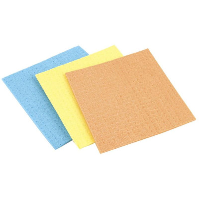 003882 Салфетка целлюлозная универсальная 'Рыжий кот' 3шт (15х15см)-1