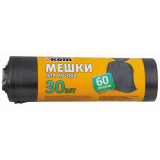 003929 Мешки для мусора 'Рыжий кот', 60л (30шт/рул) черные