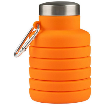 004748 Бутылка складная силиконовая с карабином LEONORD LEO-01-2