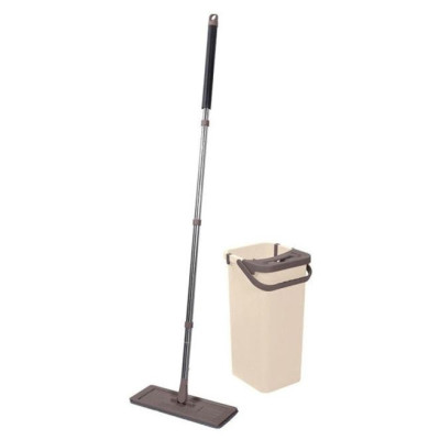 004836 Швабра для пола 'MIRACLE' с насадкой из микрофибры и ведром с механизмом отжима'Рыжий кот'