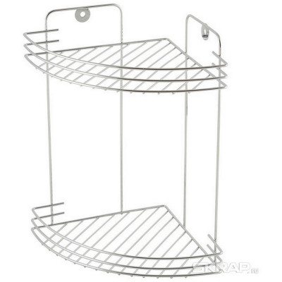 005393 Полка угловая двухъярусная W2672С-2 'Рыжий кот'-1