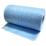 006092 Салфетки хозяйственные в рулоне с перфорацией 'Рыжий кот', 25х30см, синяя волна, 30шт