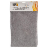 007527 Тряпка для пола из микрофибры M-02F-XXL 'Рыжий кот', серый, размер 80х100см