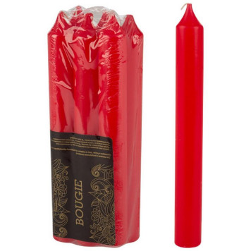 007886 Свечи столовые Simple 6шт красные