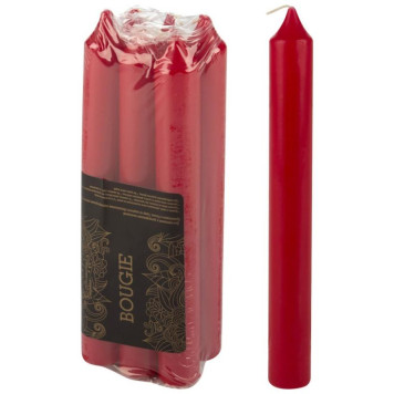 007887 Свечи столовые Simple 6шт бордо