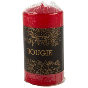 007889 Свеча Deco 50х100мм бордо-2