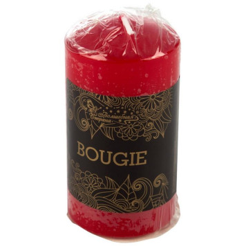 007889 Свеча Deco 50х100мм бордо-3