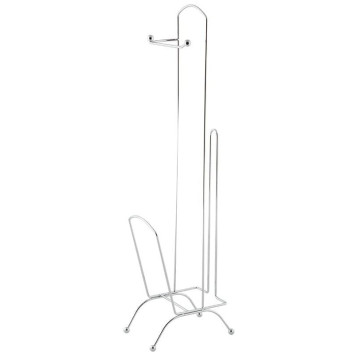 008207 Стойка для туалетной бумаги CHR-483 с держателем для журналов и газет, 66 см