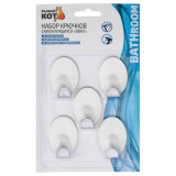 008226 Набор крючков самоклеящихся 'Овал' 'Рыжий кот' (5шт)