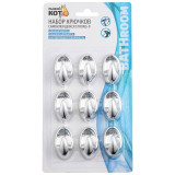 008230 Набор крючков самоклеящихся STRONG-9, 9шт