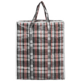 008581 Сумка на молнии 'Клетка' 40х35х15см полипропилен