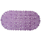 008623 Коврик ПВХ для ванной 'Рыжий кот', 'Камешки' сиреневый