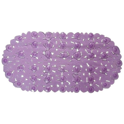 008623 Коврик ПВХ для ванной 'Рыжий кот', 'Камешки' сиреневый