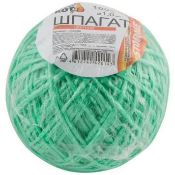 082266 Шпагат цветной п/п d1,0 Ктекс * 100м (клубок)