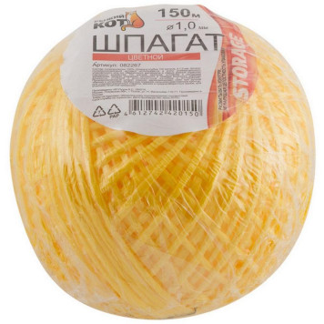 082267 Шпагат цветной п/п d1,0Ктекс * 150м (клубок)