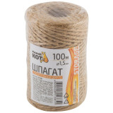082283 Шпагат растительный (джут) d1.5мм х 100м (бобина) 'Рыжий кот'