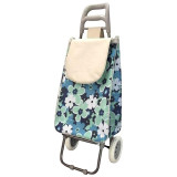 093579 Тележка с сумкой ' Незабудки' А204 ' Рыжий кот' 