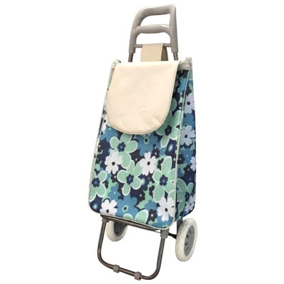 093579 Тележка с сумкой ' Незабудки' А204 ' Рыжий кот' 