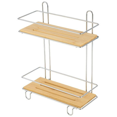 101245 Полка двухъярусная BAMBOO-03 (26х11.5х34см)