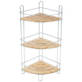 101247 Полка трехъярусная BAMBOO-05 (19.5х19.5х48.5см) угловая