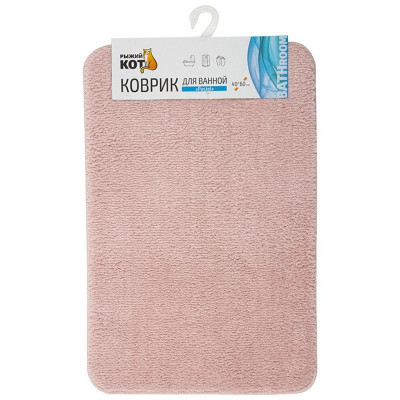 102500 Коврик для ванной 'Pastel' 40х60см, цвет - розовый
