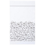 102850 Пакет с ЗИП-замком с рисунком, ZB-10 'Рыжий кот' (10х17см, 50шт/уп)