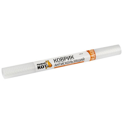 102910 Коврик антискользящий ASM-02 29х45см (прозрачный) 'Рыжий кот'-1