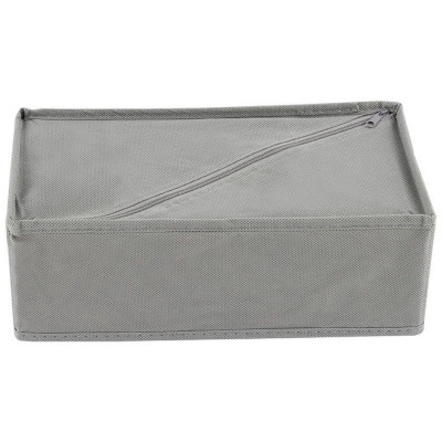 103072 Коробка для хранения 8 ячеек 'Рыжий кот' (28х14х10см) серый-3