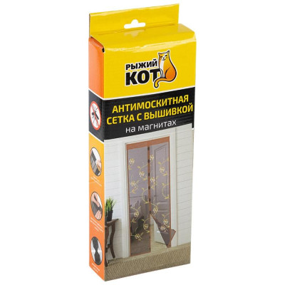 103715 Сетка антимоскитная с вышивкой на магнитах ' Капутомоскито' (100х210см)-2