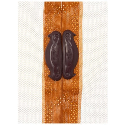 103728 Противомоскитная сетка ' Капутомоскито' на магнитах ' Птички' коричневый (120x210см)-2