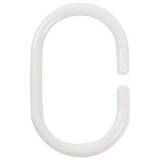 103954 Кольца пластиковые овальные 12шт белые