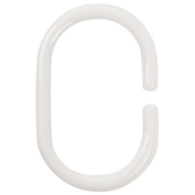 103954 Кольца пластиковые овальные 12шт белые