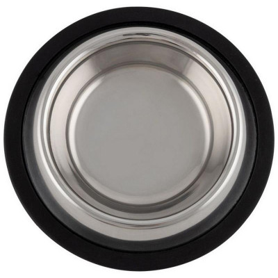 104119 Миска с антискользящим дном, нерж.сталь, резина, 15.5см, 200мл-2