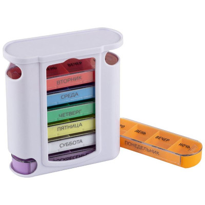 104327 Таблетница на 7 дней, вертикальная