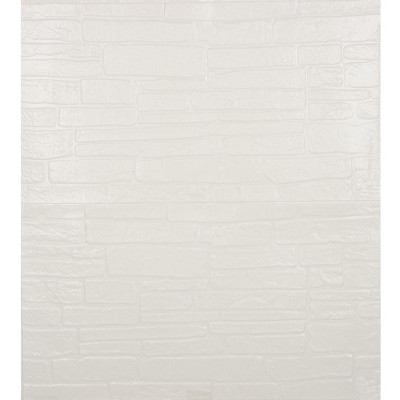 104416 Панель самоклеящаяся Камень 70х77см, белый Рыжий кот